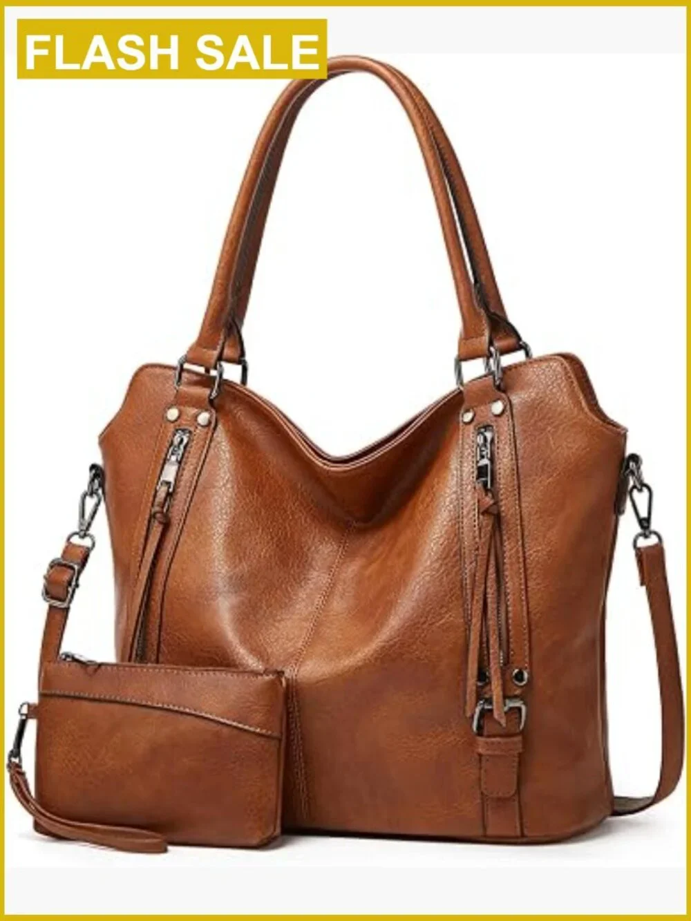Large Hobo Tote Shoulder Bag Women Adjustable Strap Laptop Purse